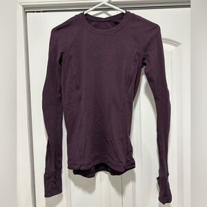 lululemon athletica Dark Purple Long Sleeve Top